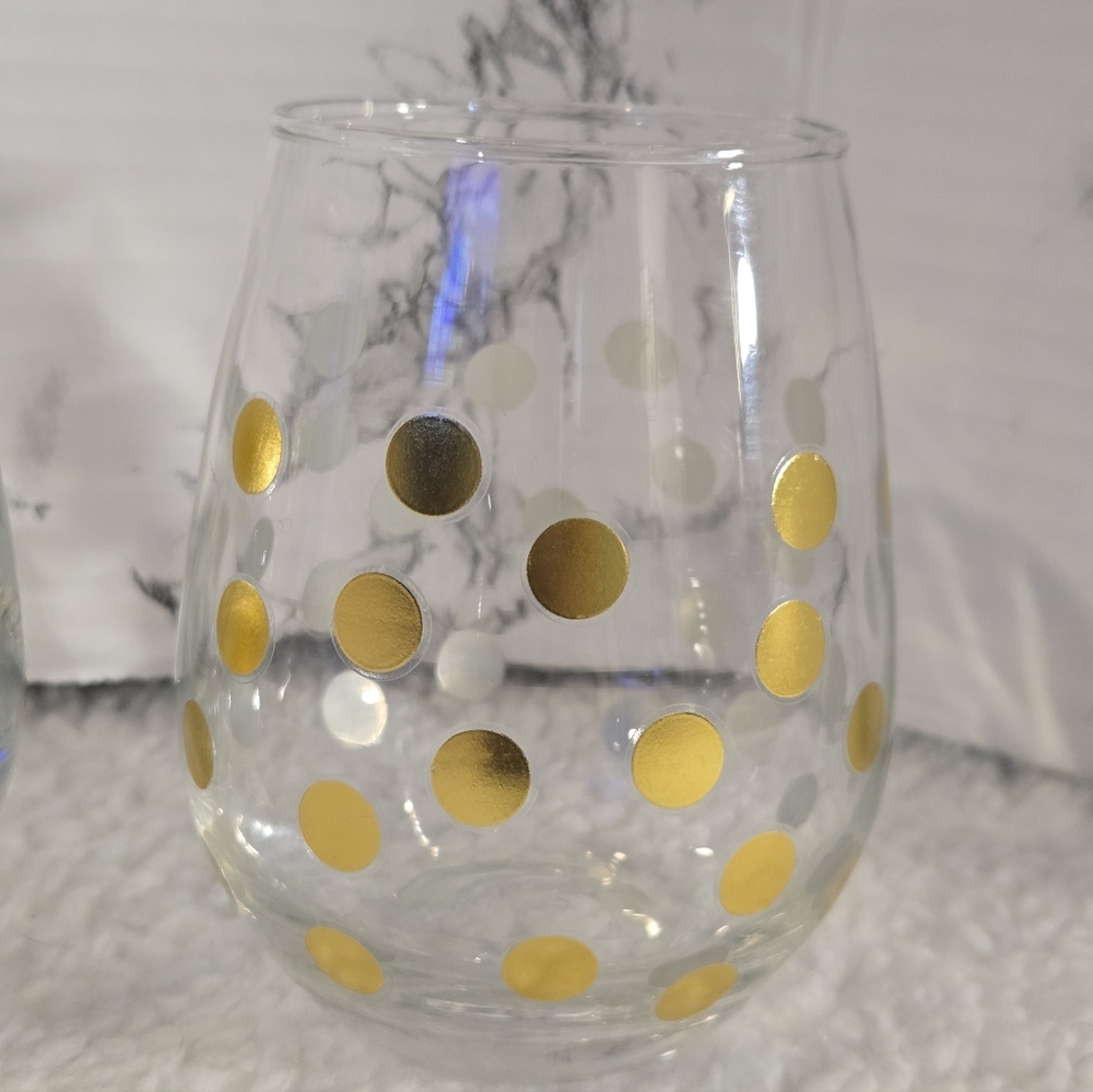 kate spade Gold Dot Stemless Glass Set Of 4